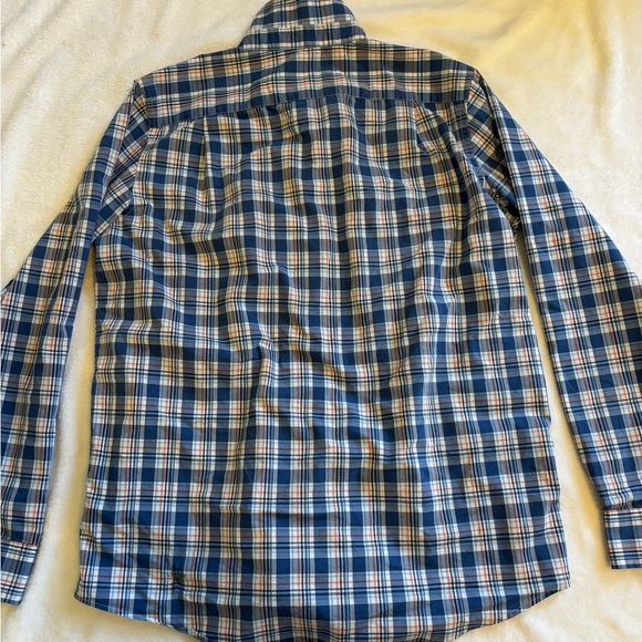 Men's Large George Classic fit Blue and red Plaid Shirt - Picture 7 of 7